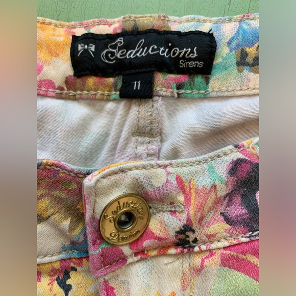 Floral Seductions Siren jeans Size 11 - Picture 5 of 6